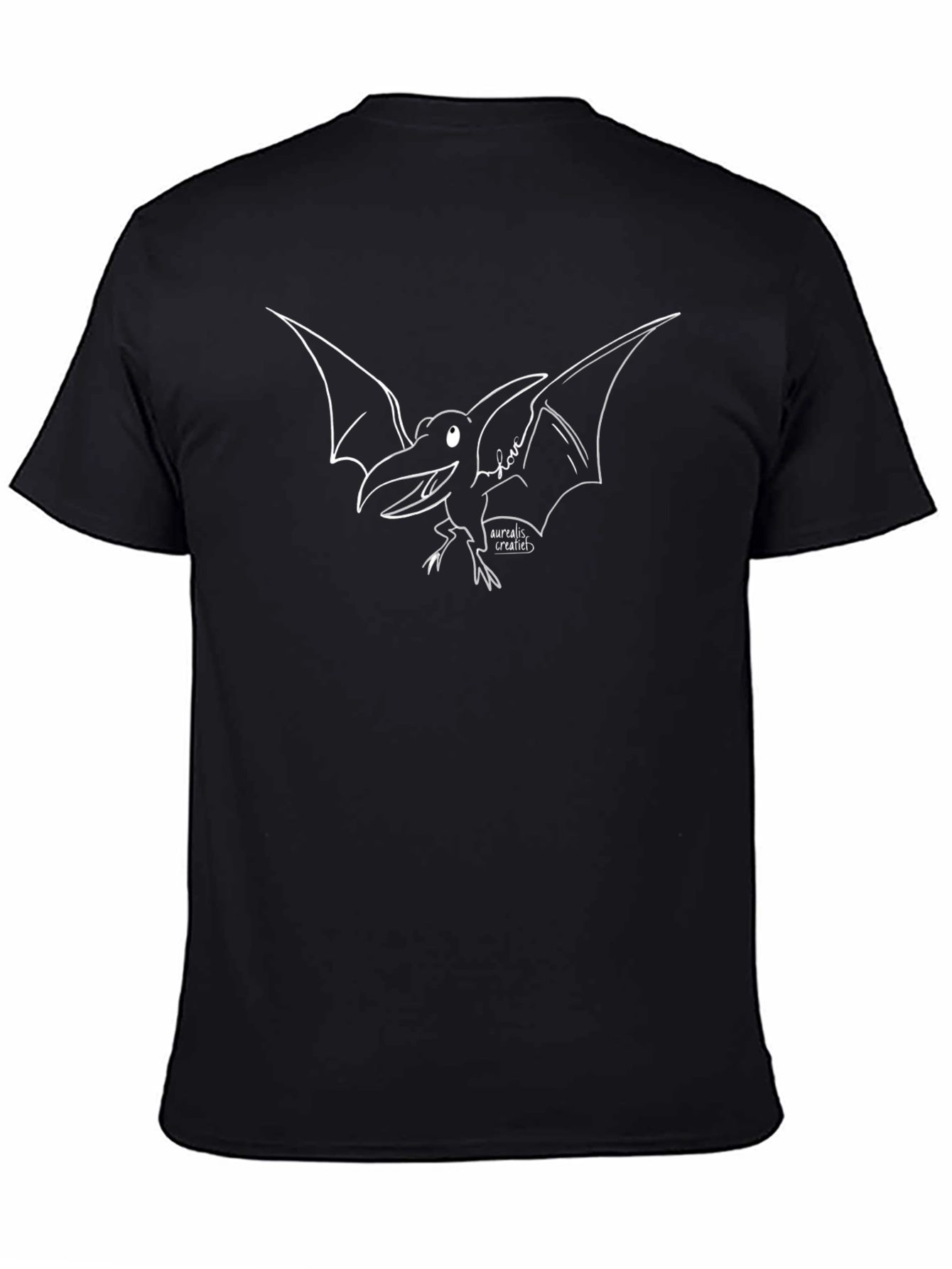 Pterodactyl Graphic T-Shirt - Black