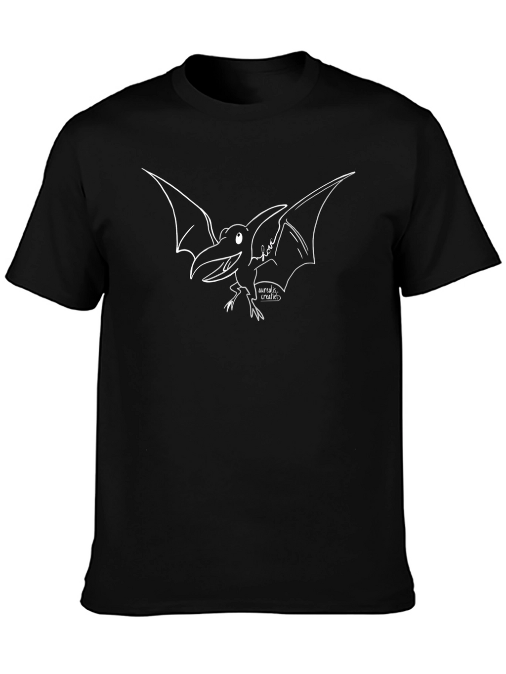 Pterodactyl Graphic T-Shirt - Black