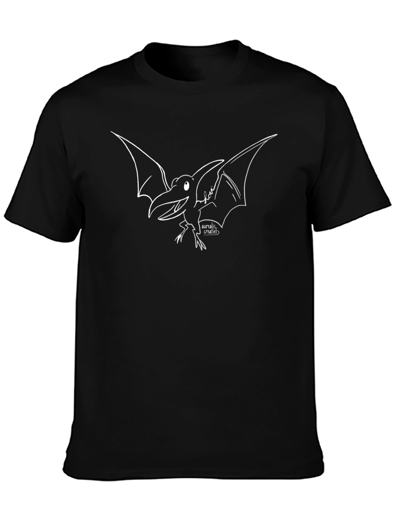 Pterodactyl Graphic T-Shirt - Black