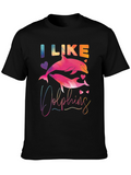 I Like Dolphins Graphic Tee