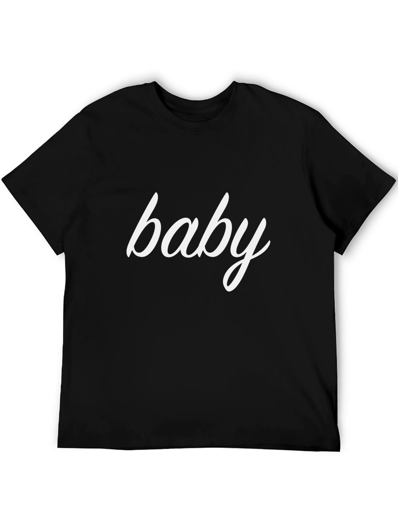 Mens Baby Graphic Print Short Sleeve T-Shirt