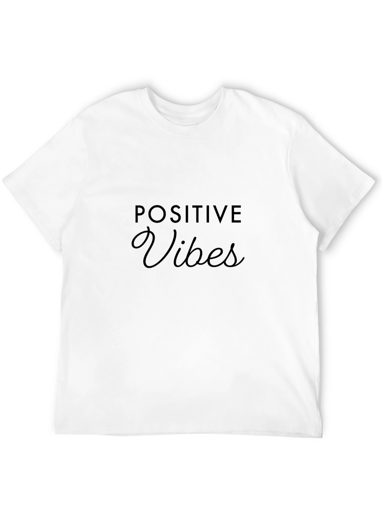 Positive Vibes Black T-Shirt