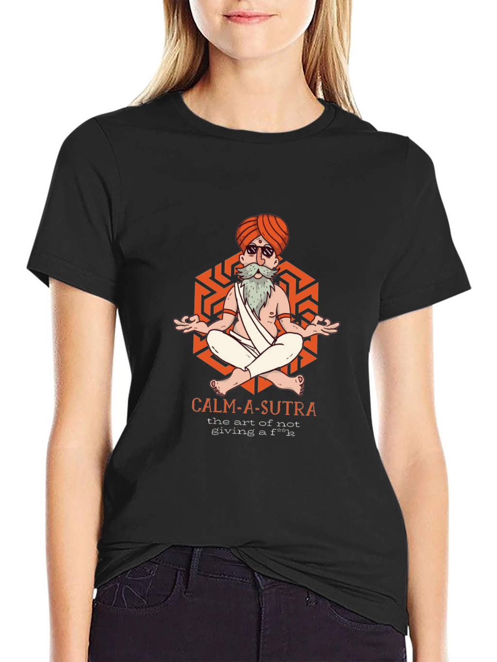 Calm-A-Sutra Graphic T-Shirt - Yoga Meditation Humor