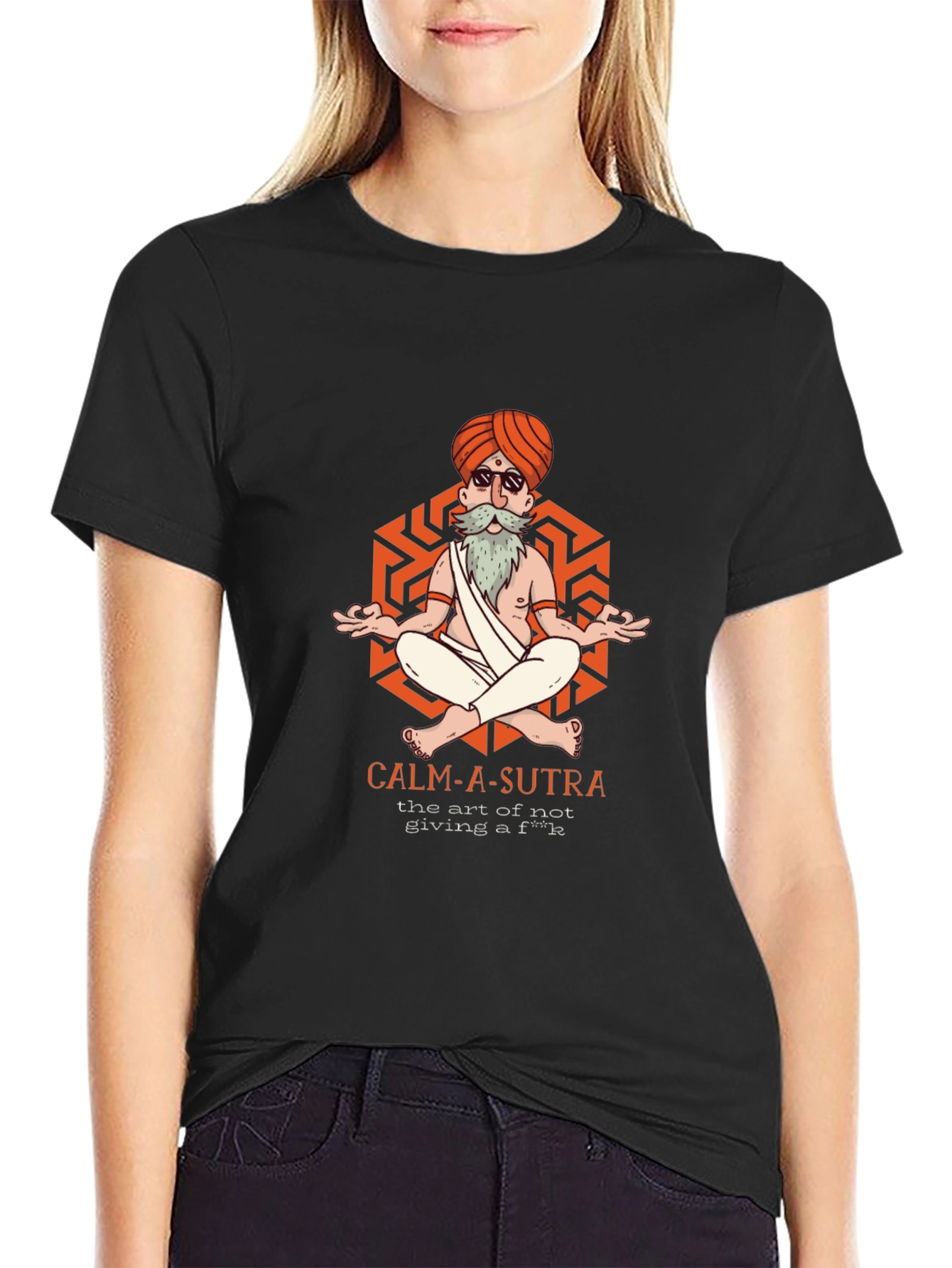 Calm-A-Sutra Graphic T-Shirt - Yoga Meditation Humor