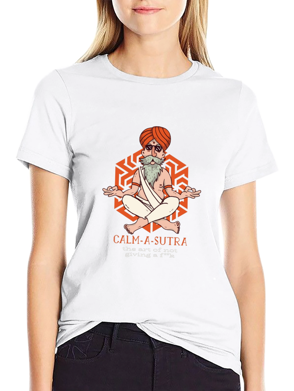 Calm-A-Sutra Graphic T-Shirt - Yoga Meditation Humor