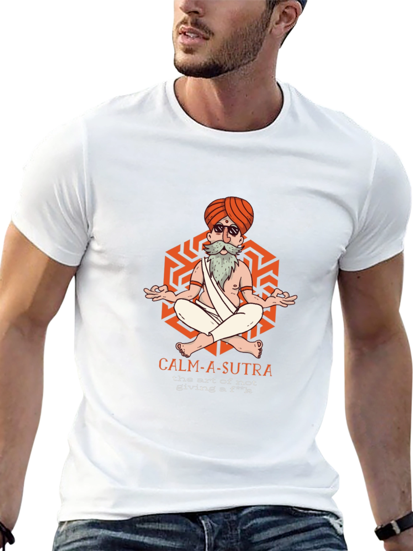 Calm-A-Sutra Graphic T-Shirt - Yoga Meditation Humor