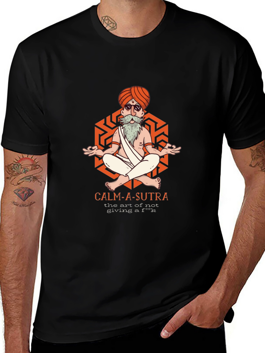 Calm-A-Sutra Graphic T-Shirt - Yoga Meditation Humor