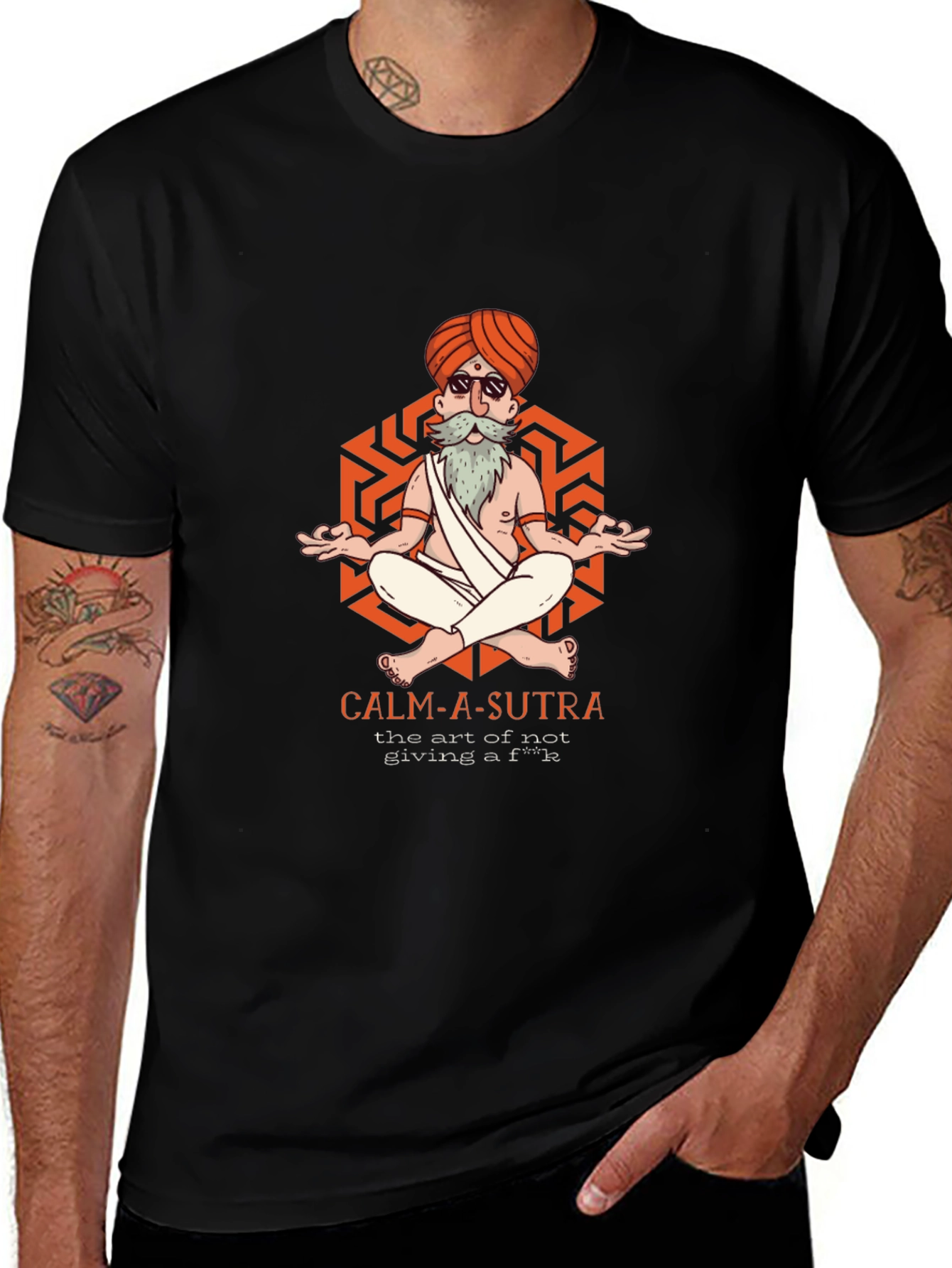 Calm-A-Sutra Graphic T-Shirt - Yoga Meditation Humor