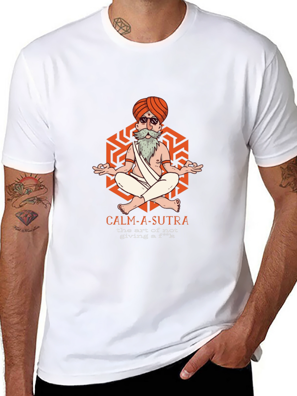 Calm-A-Sutra Graphic T-Shirt - Yoga Meditation Humor