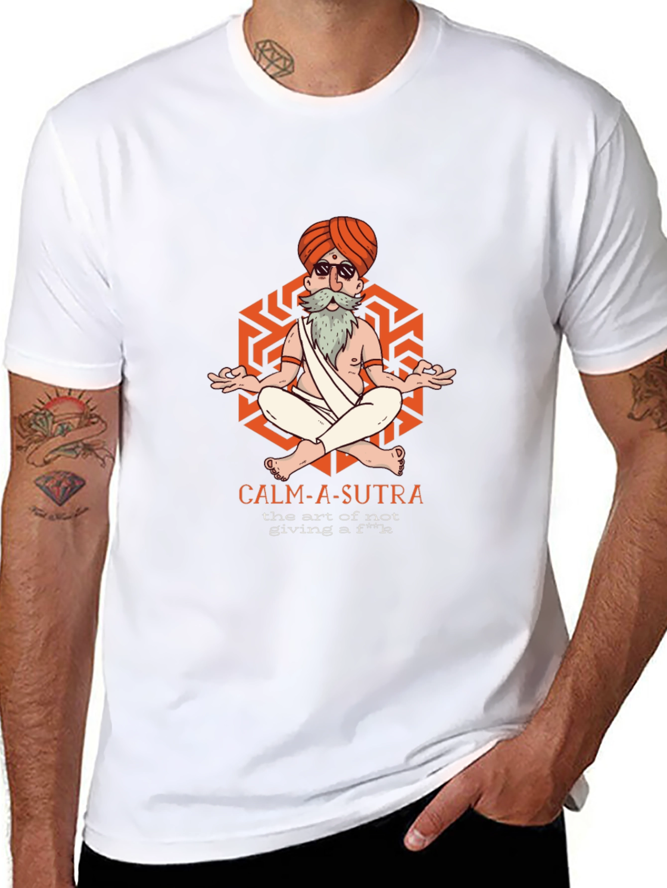 Calm-A-Sutra Graphic T-Shirt - Yoga Meditation Humor