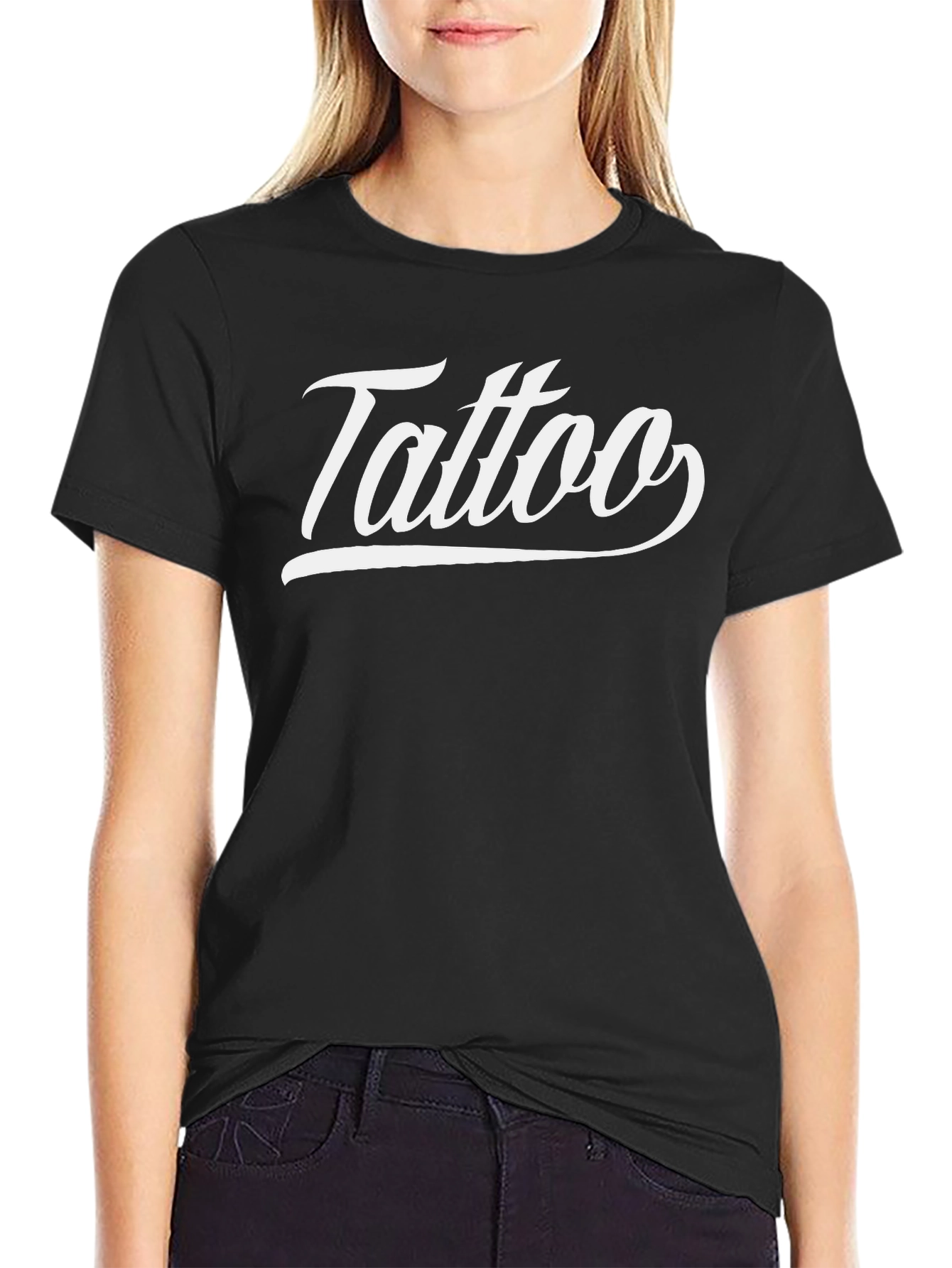 Tattoo Graphic Tee - Mens Short Sleeve Black T-Shirt