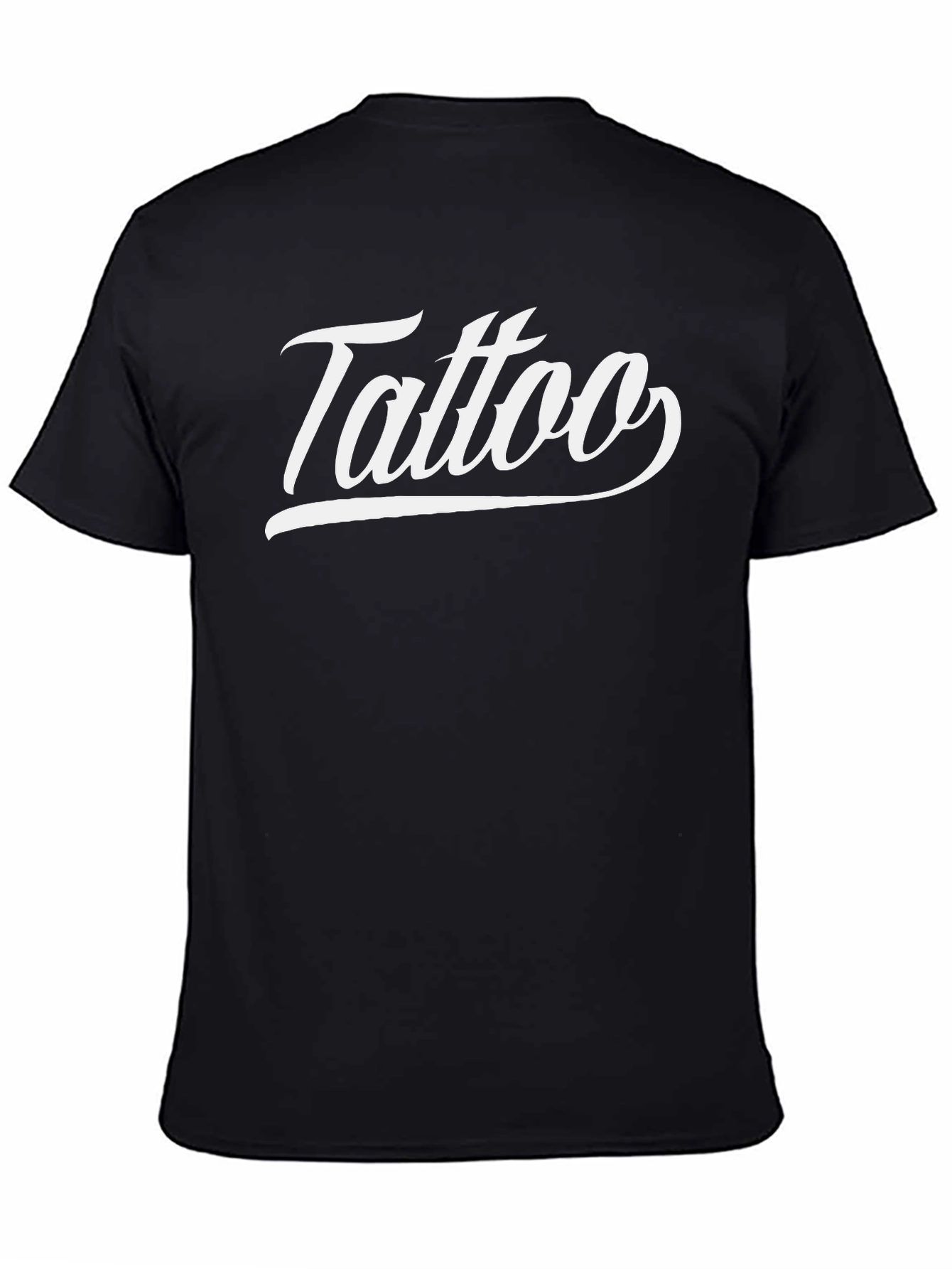 Tattoo Graphic Tee - Mens Short Sleeve Black T-Shirt