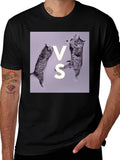 Cats VS T-Shirt - Funny Feline Graphic Tee