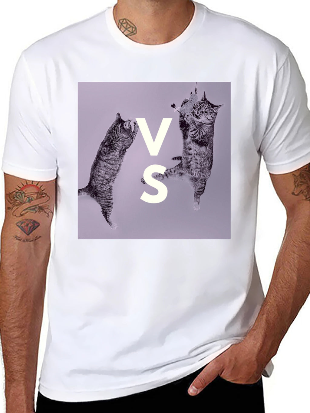 Cats VS T-Shirt - Funny Feline Graphic Tee