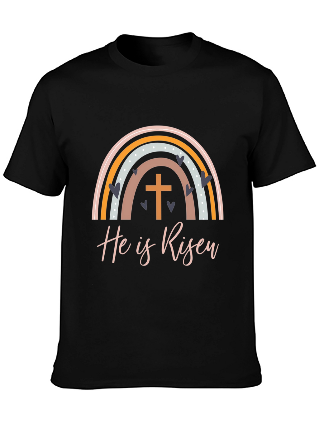 He is Risen Easter Rainbow T-Shirt