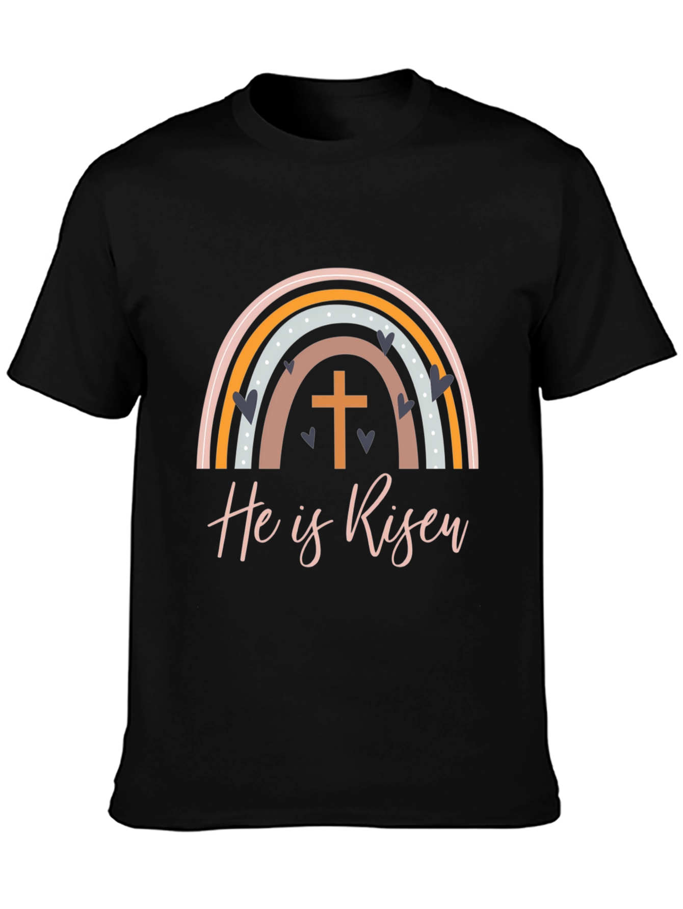 He is Risen Easter Rainbow T-Shirt