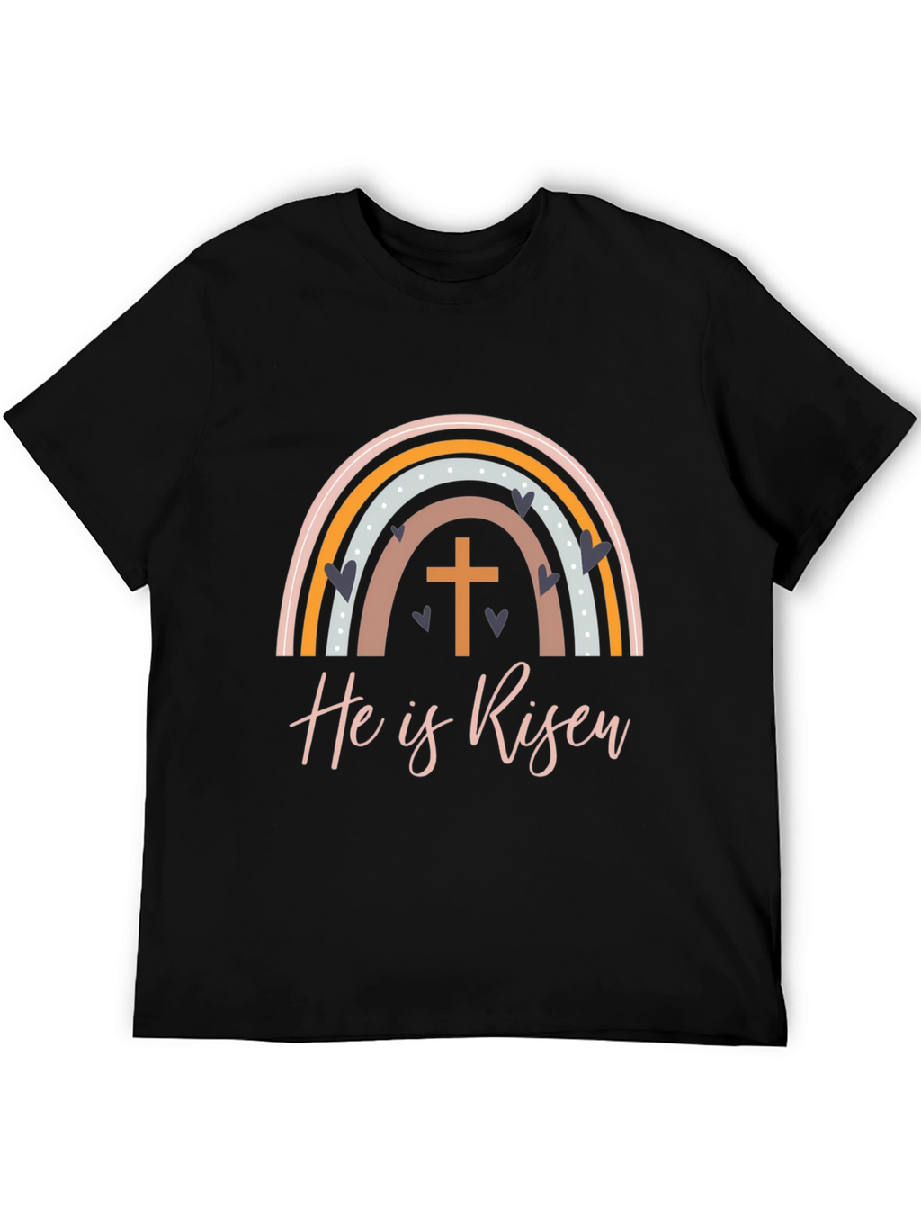 He is Risen Easter Rainbow T-Shirt