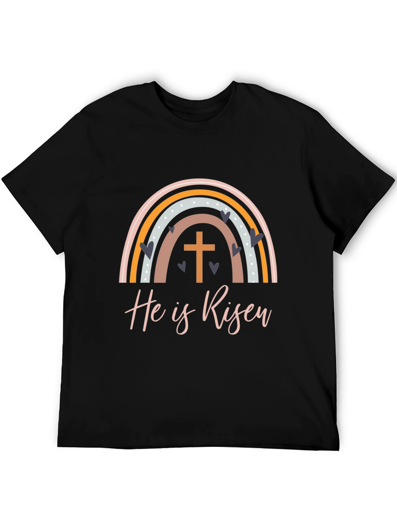 He is Risen Easter Rainbow T-Shirt