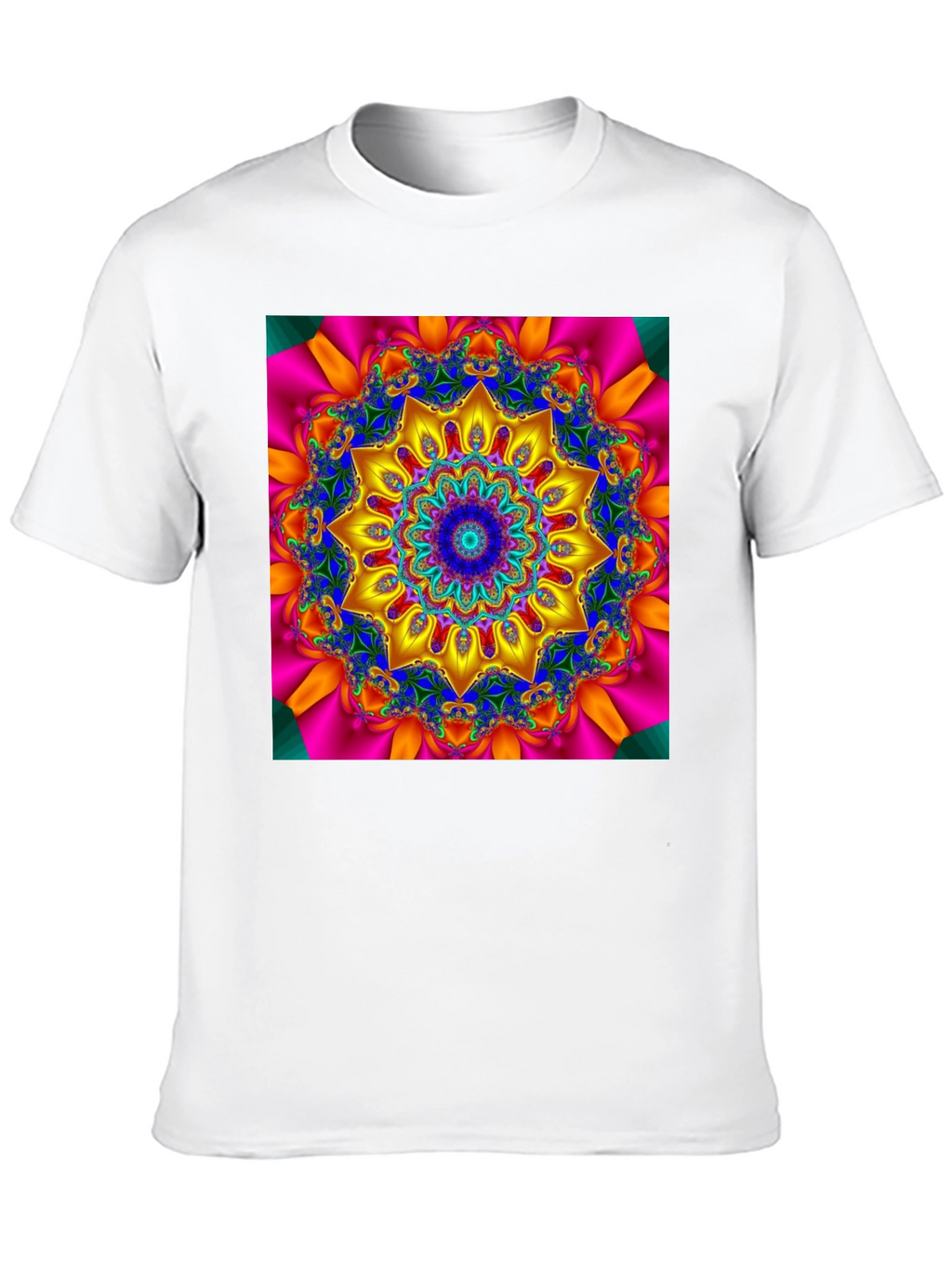 Kaleidoscope Mandala T-Shirt - Vivid Geometric Design