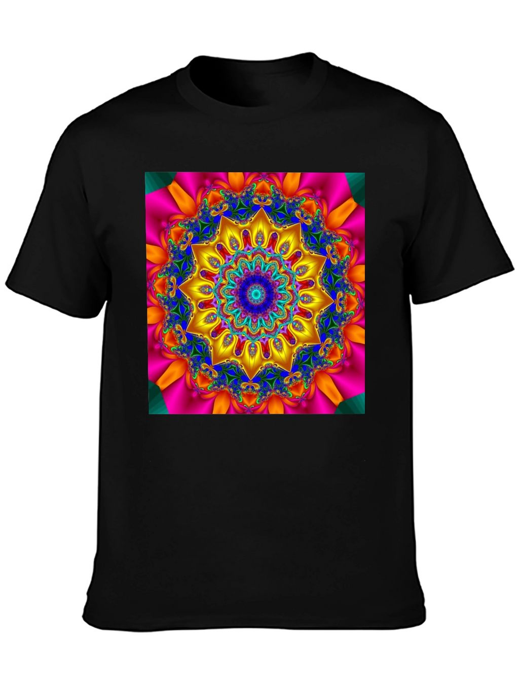 Kaleidoscope Mandala T-Shirt - Vivid Geometric Design