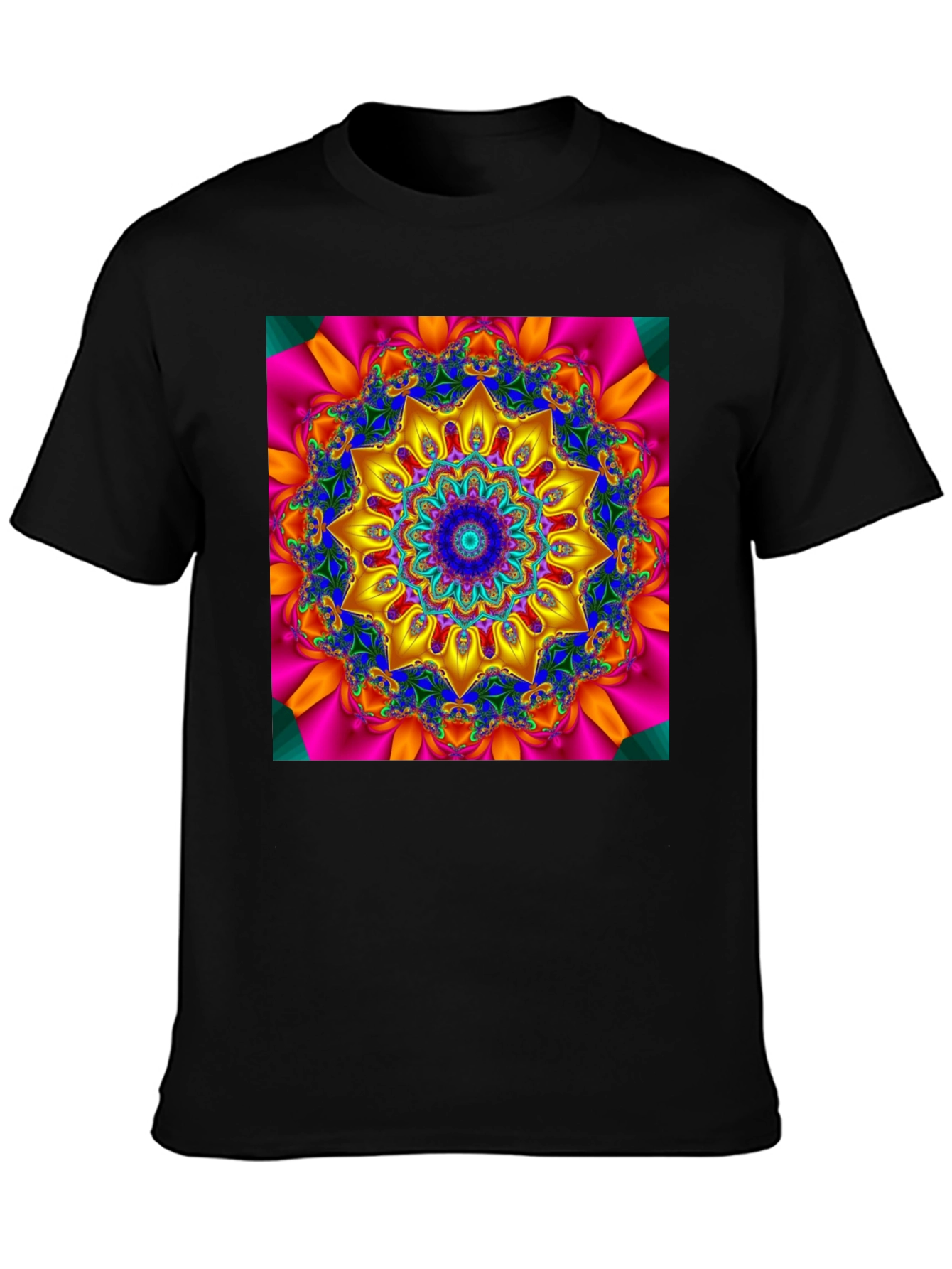 Kaleidoscope Mandala T-Shirt - Vivid Geometric Design