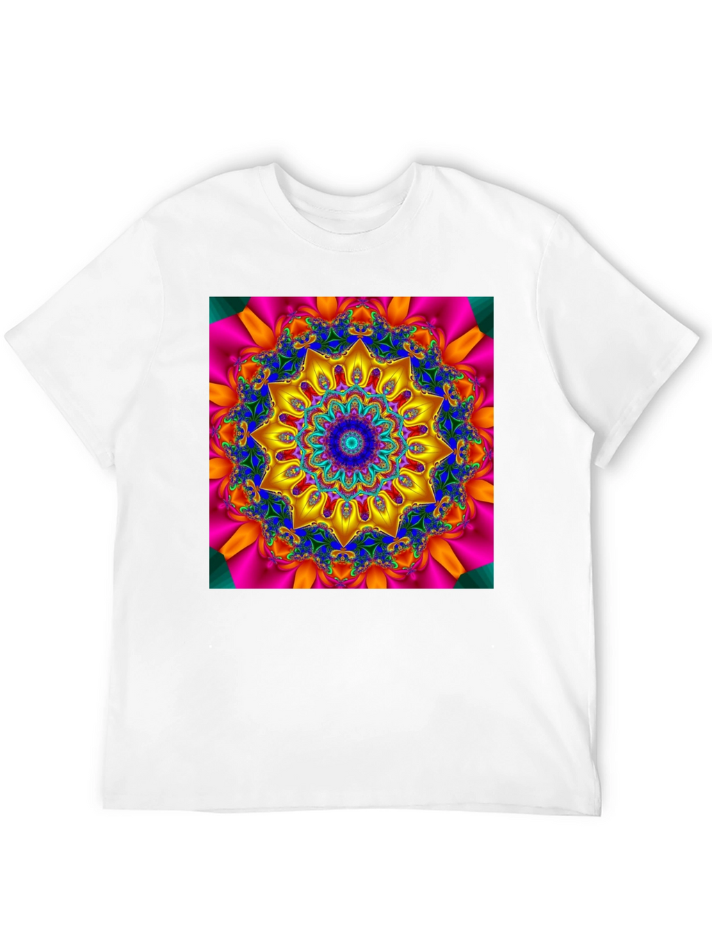 Kaleidoscope Mandala T-Shirt - Vivid Geometric Design