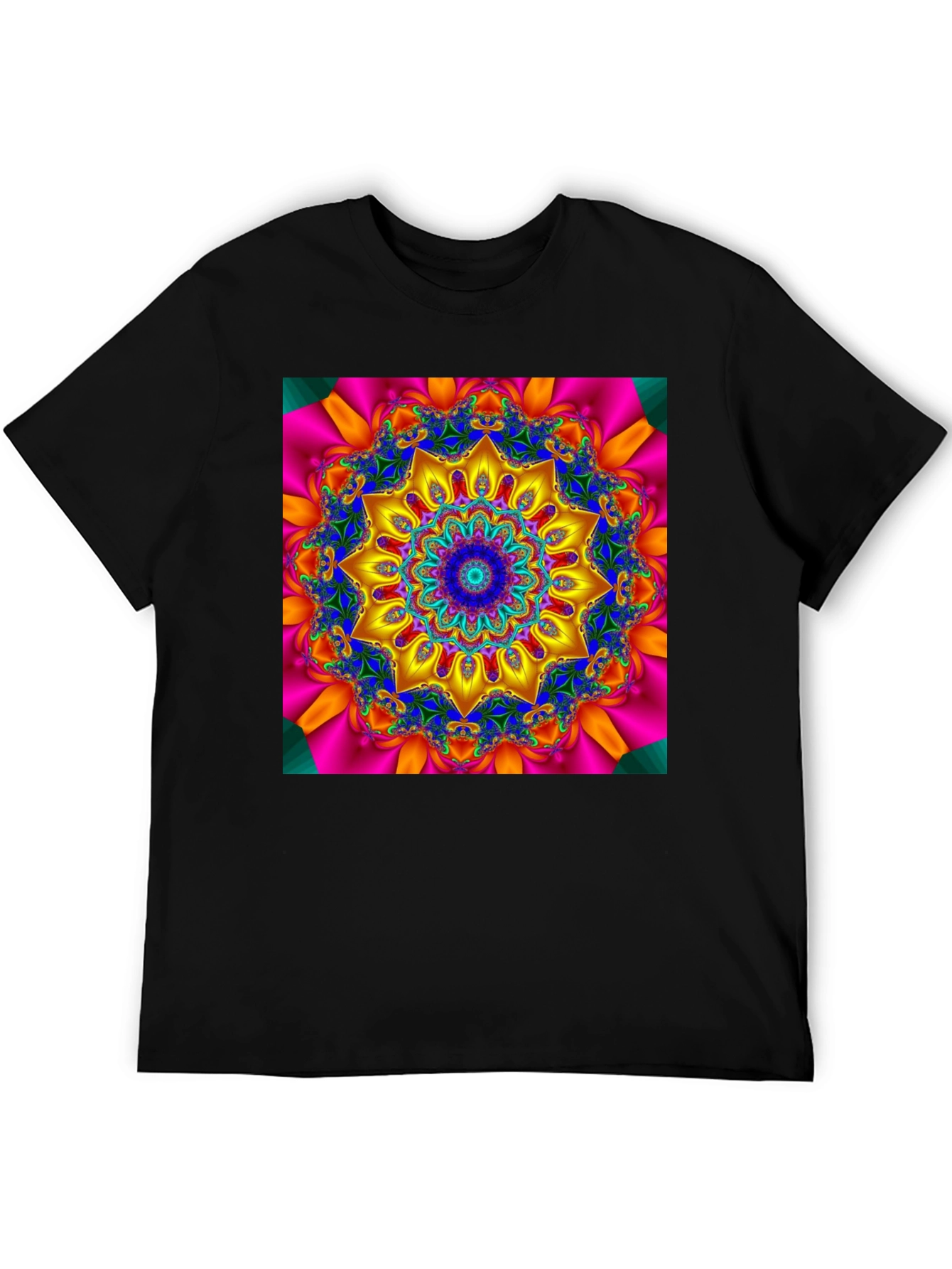 Kaleidoscope Mandala T-Shirt - Vivid Geometric Design