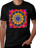 Kaleidoscope Mandala T-Shirt - Vivid Geometric Design