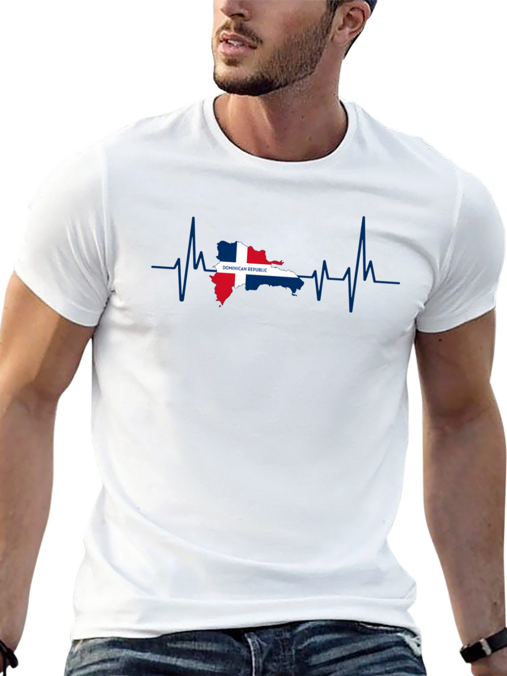 Dominican Republic Heartbeat T-Shirt