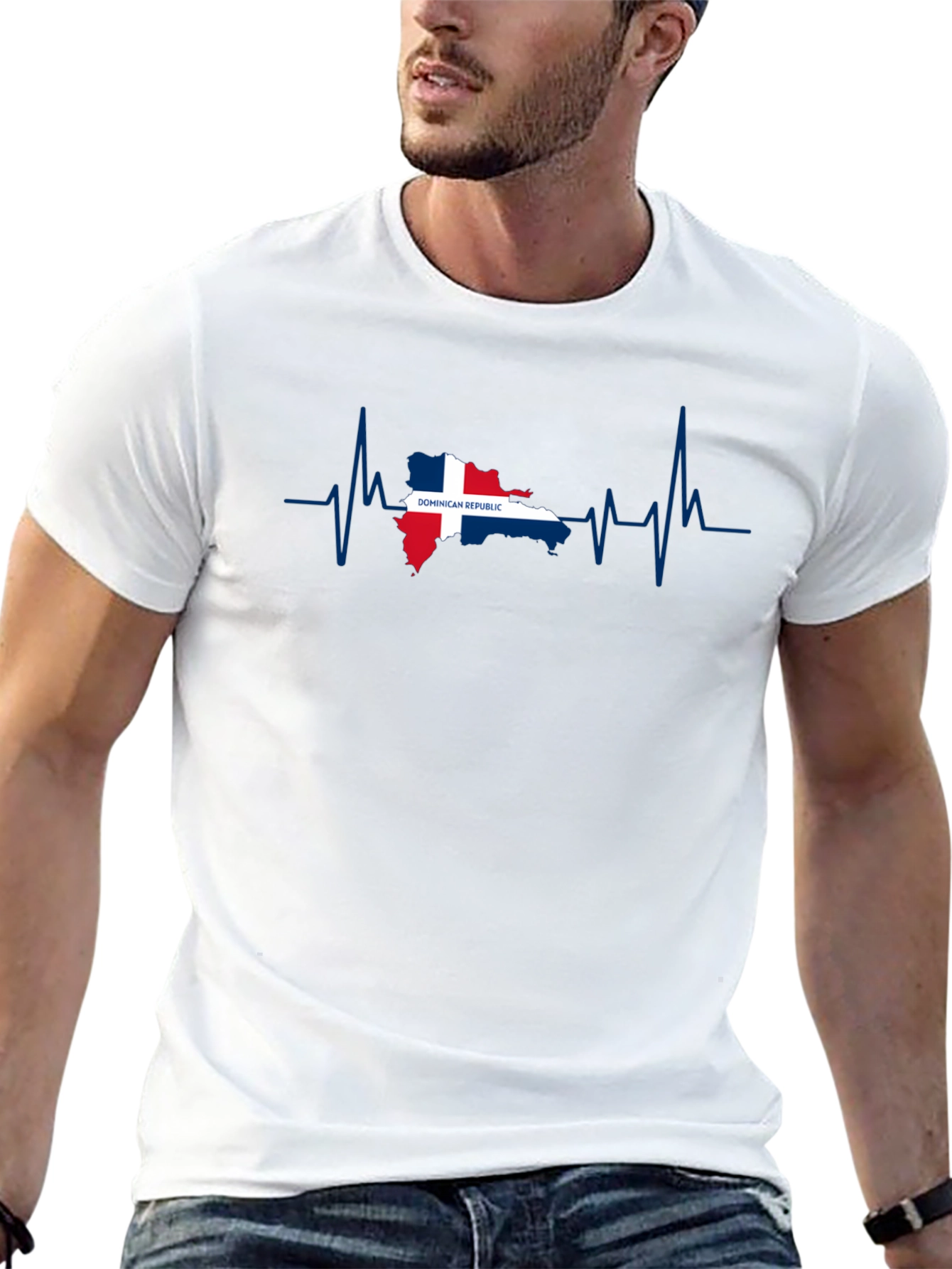 Dominican Republic Heartbeat T-Shirt