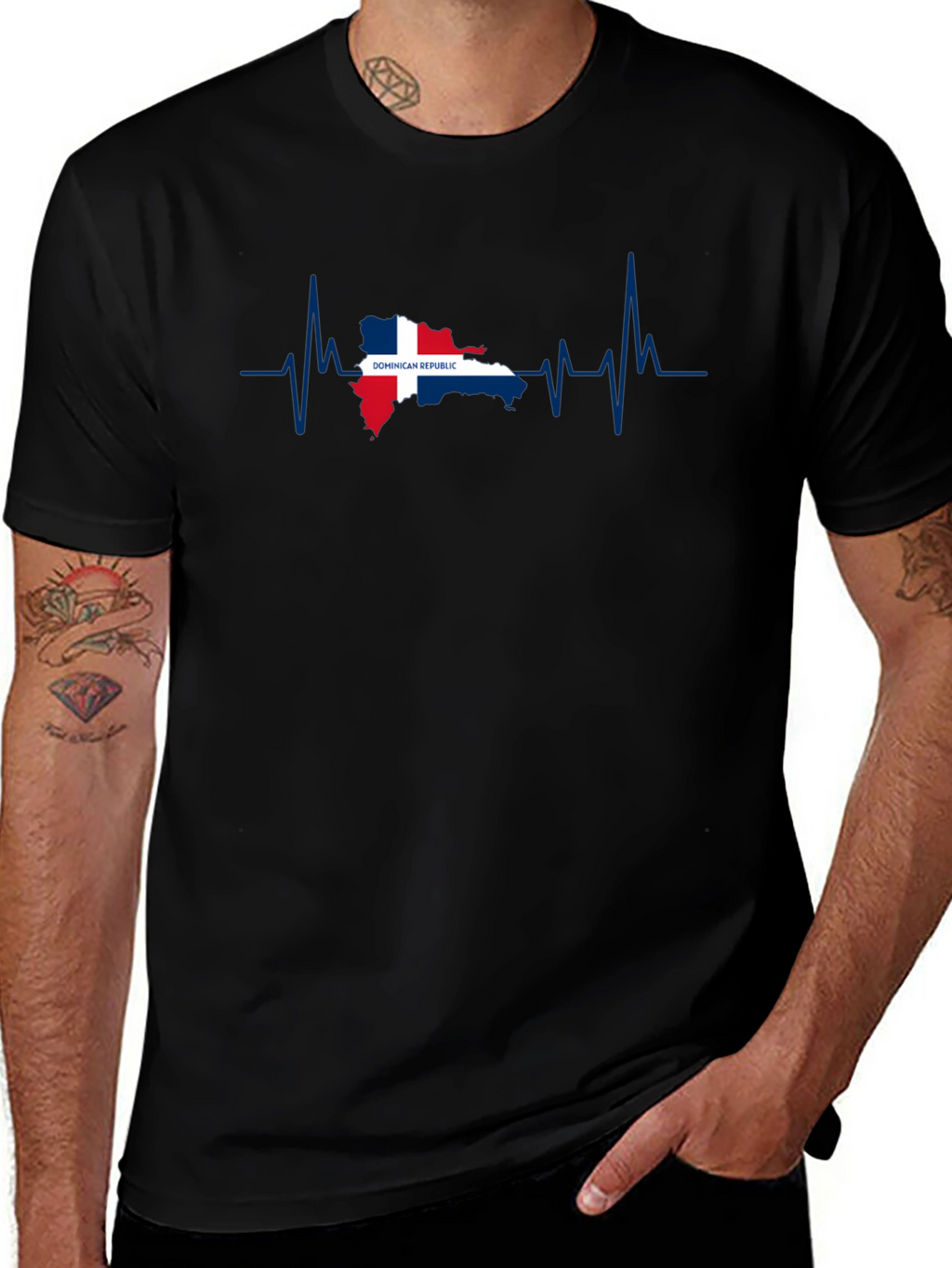 Dominican Republic Heartbeat T-Shirt