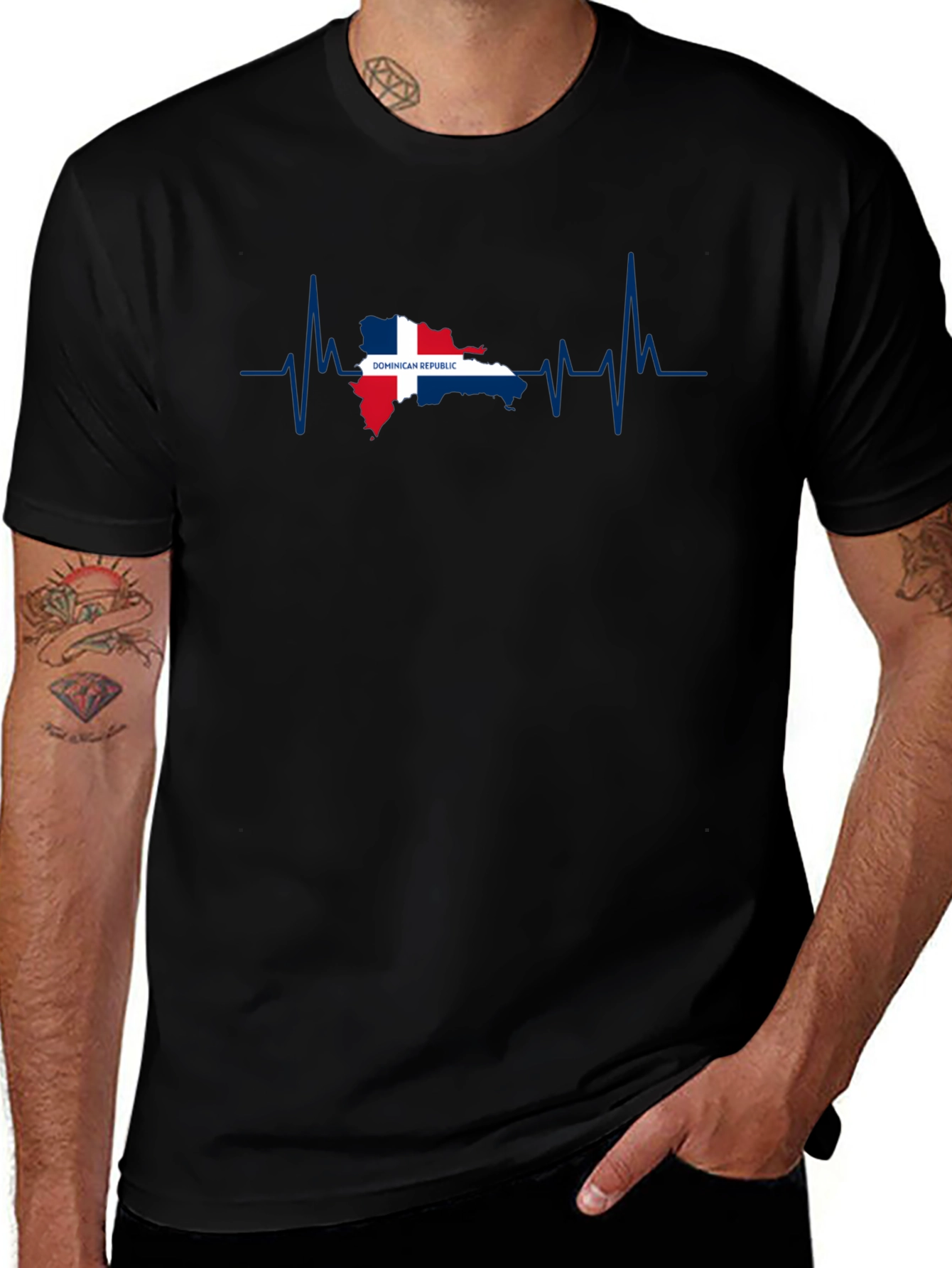 Dominican Republic Heartbeat T-Shirt