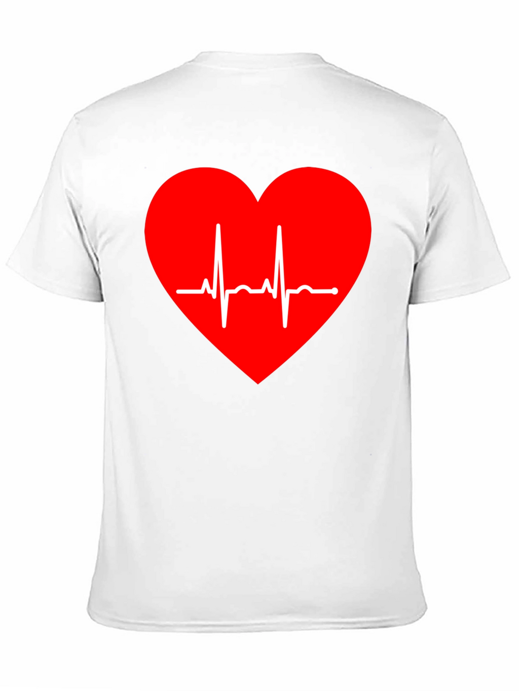 Heartbeat Graphic Tee - Stylish Black T-Shirt