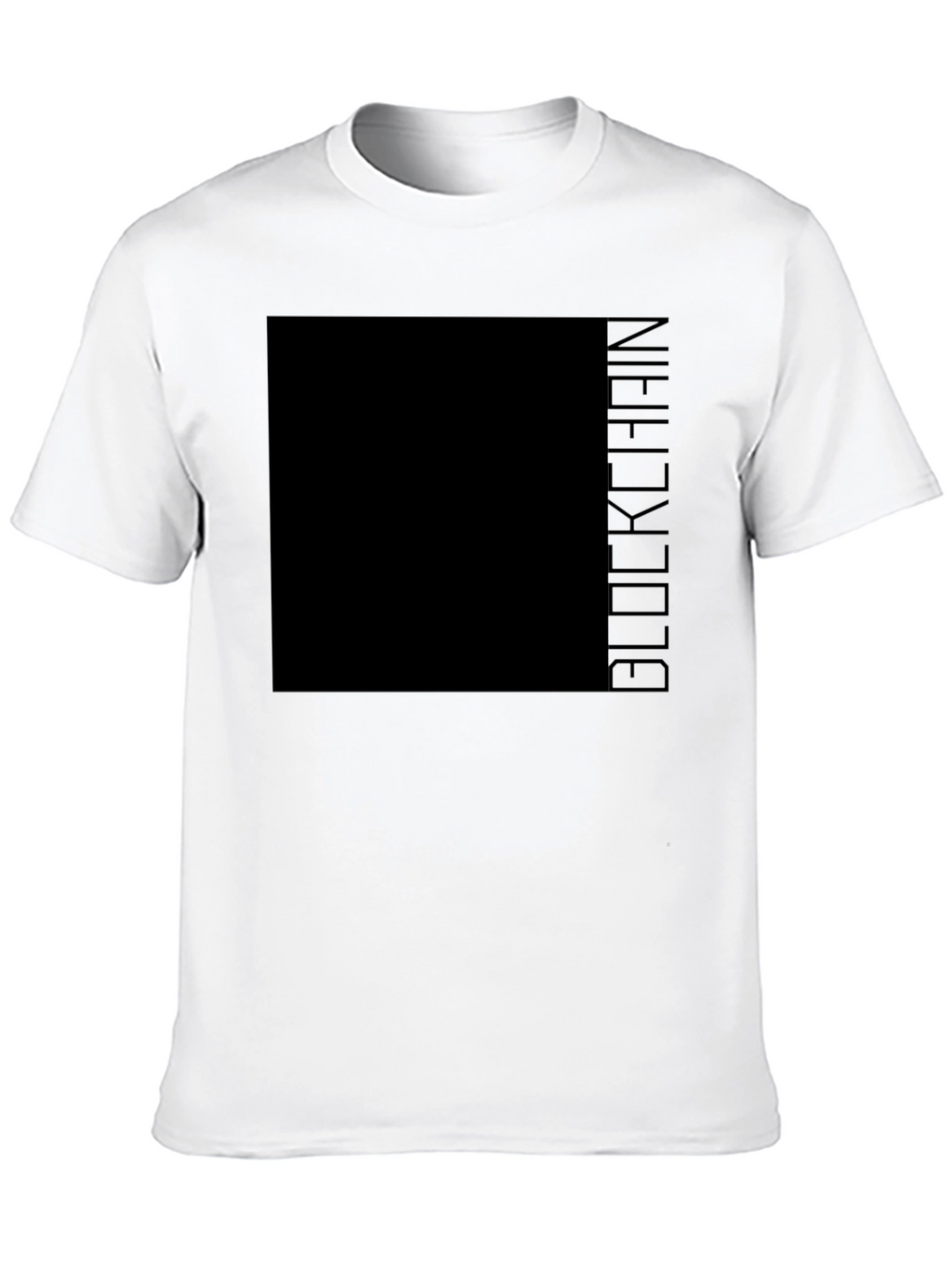 Blockchain Graphic Tee - Modern Crypto Enthusiast Apparel