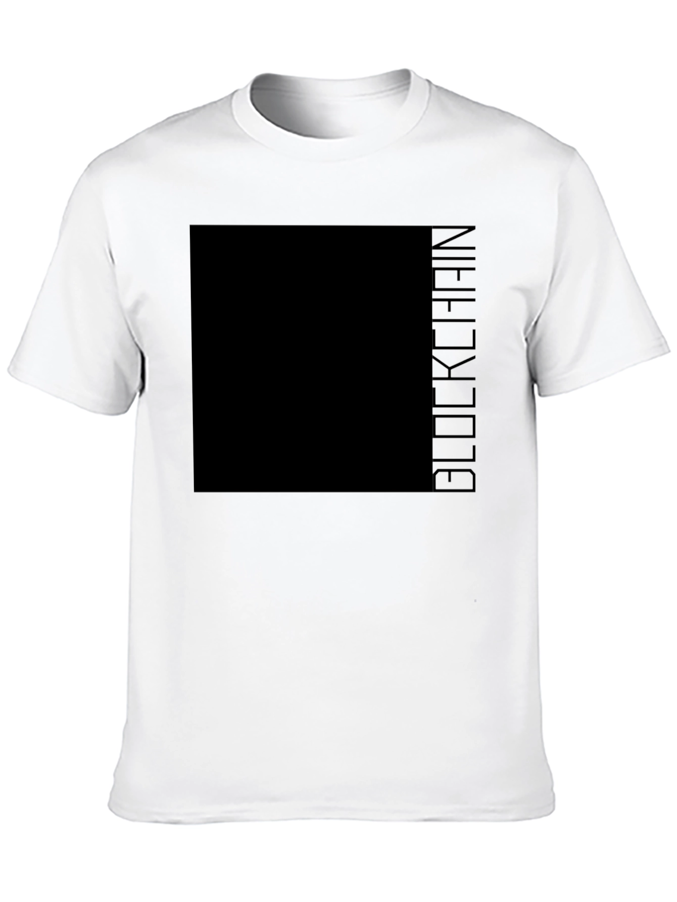 Blockchain Graphic Tee - Modern Crypto Enthusiast Apparel