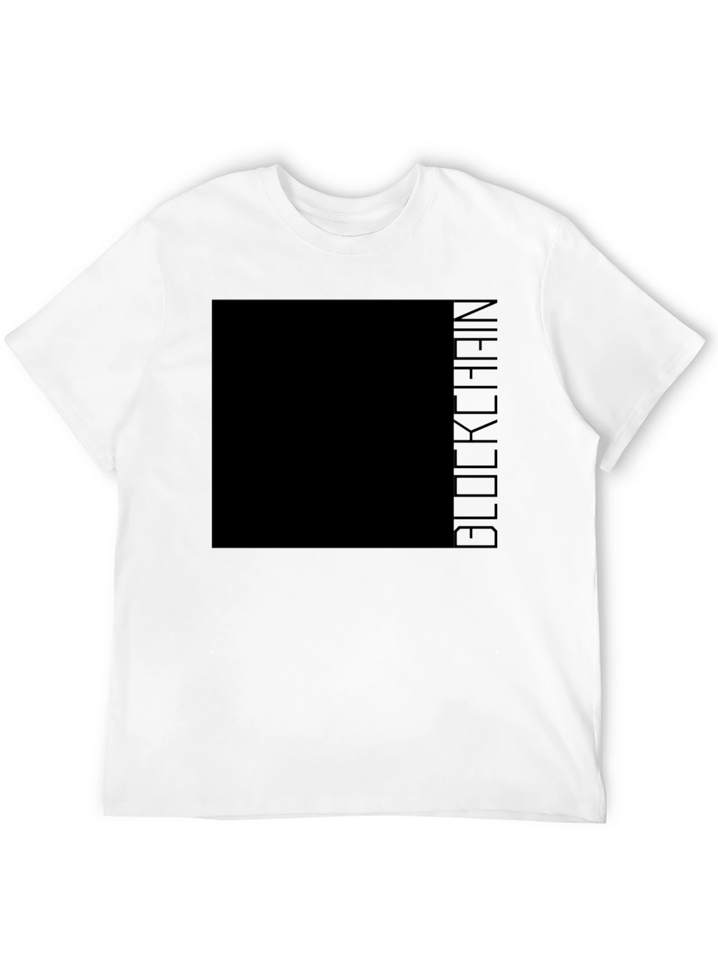Blockchain Graphic Tee - Modern Crypto Enthusiast Apparel