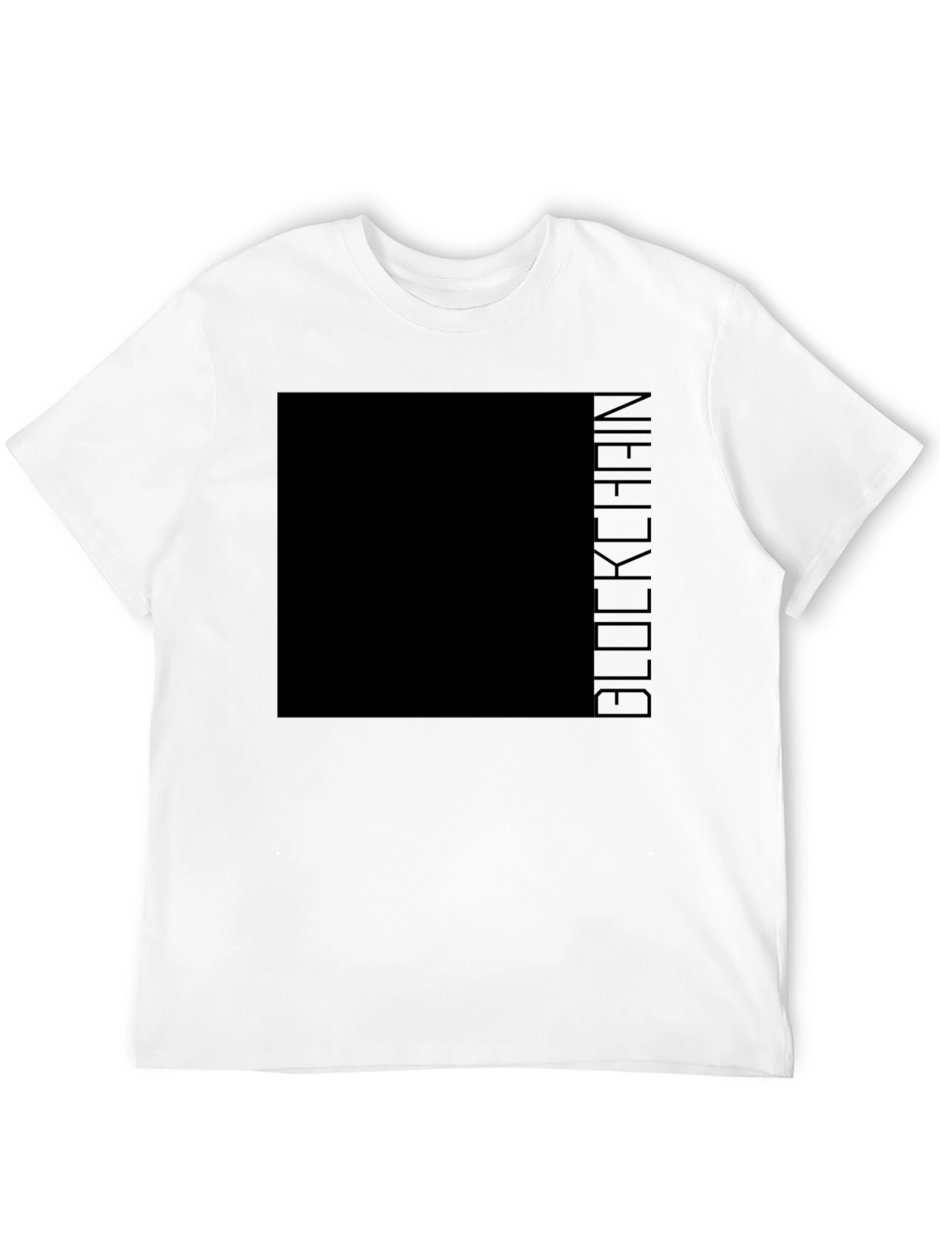 Blockchain Graphic Tee - Modern Crypto Enthusiast Apparel