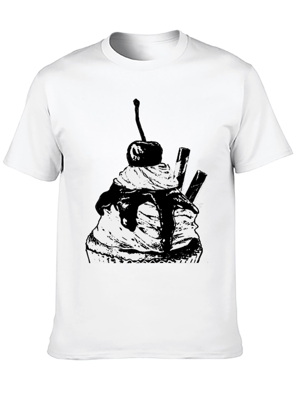 Cupcake Graphic Black T-Shirt