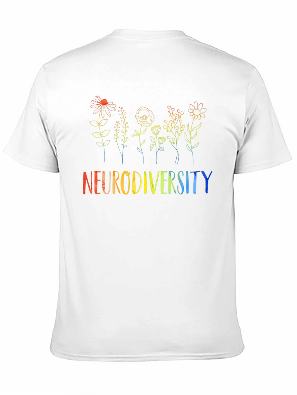 Neurodiversity Flower Graphic Tee - Black