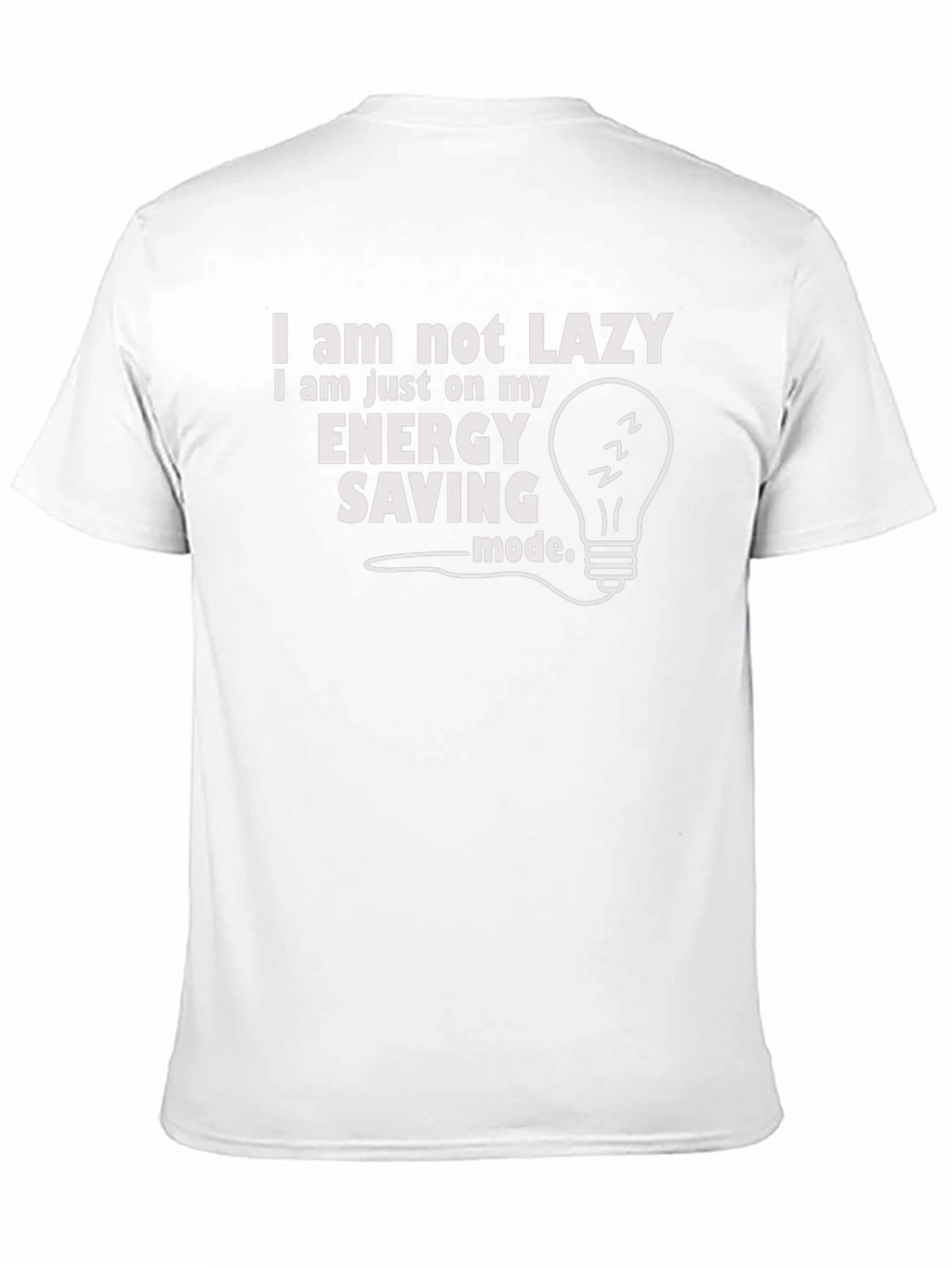 Funny Lazy Energy Saving Mode Graphic T-Shirt
