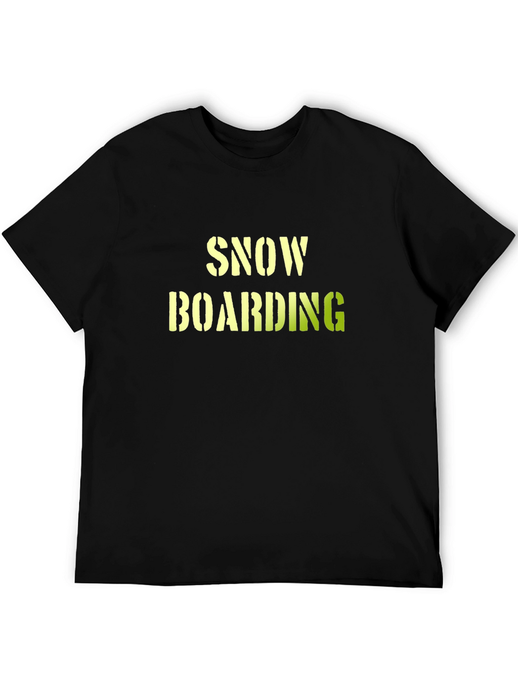 Snow Boarding Black T-Shirt