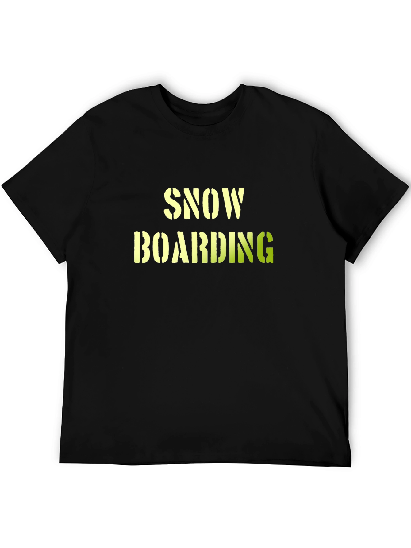 Snow Boarding Black T-Shirt