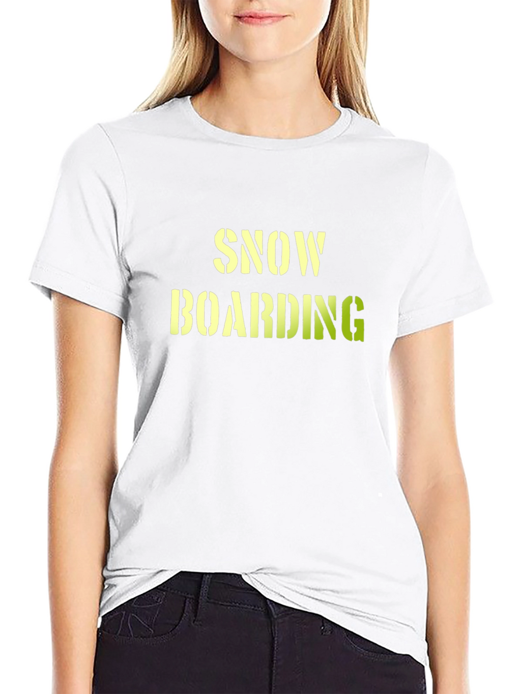 Snow Boarding Black T-Shirt