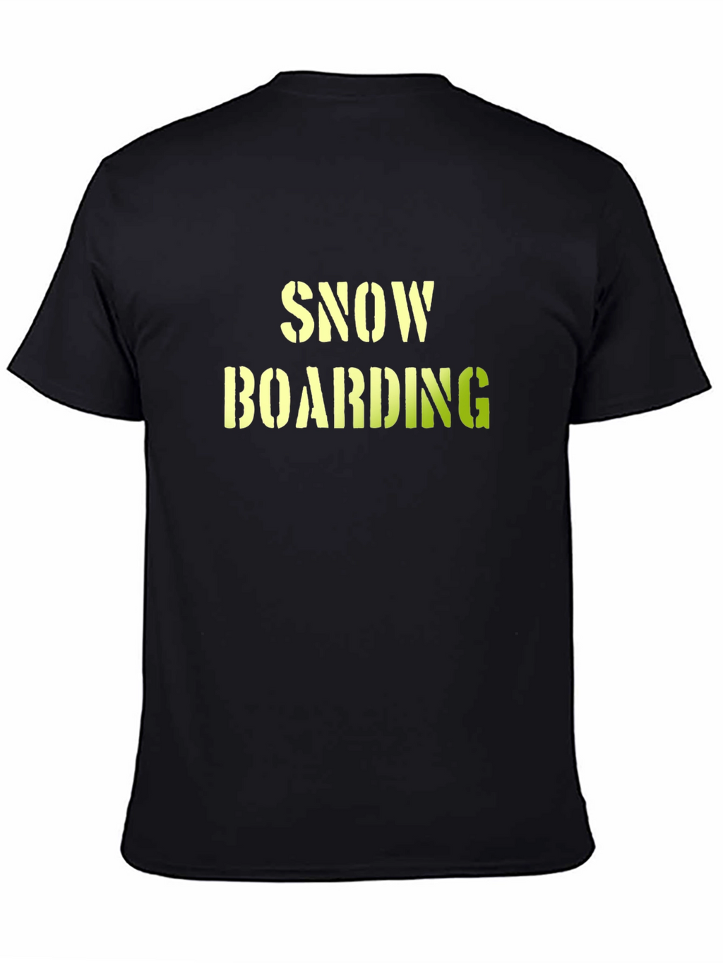 Snow Boarding Black T-Shirt