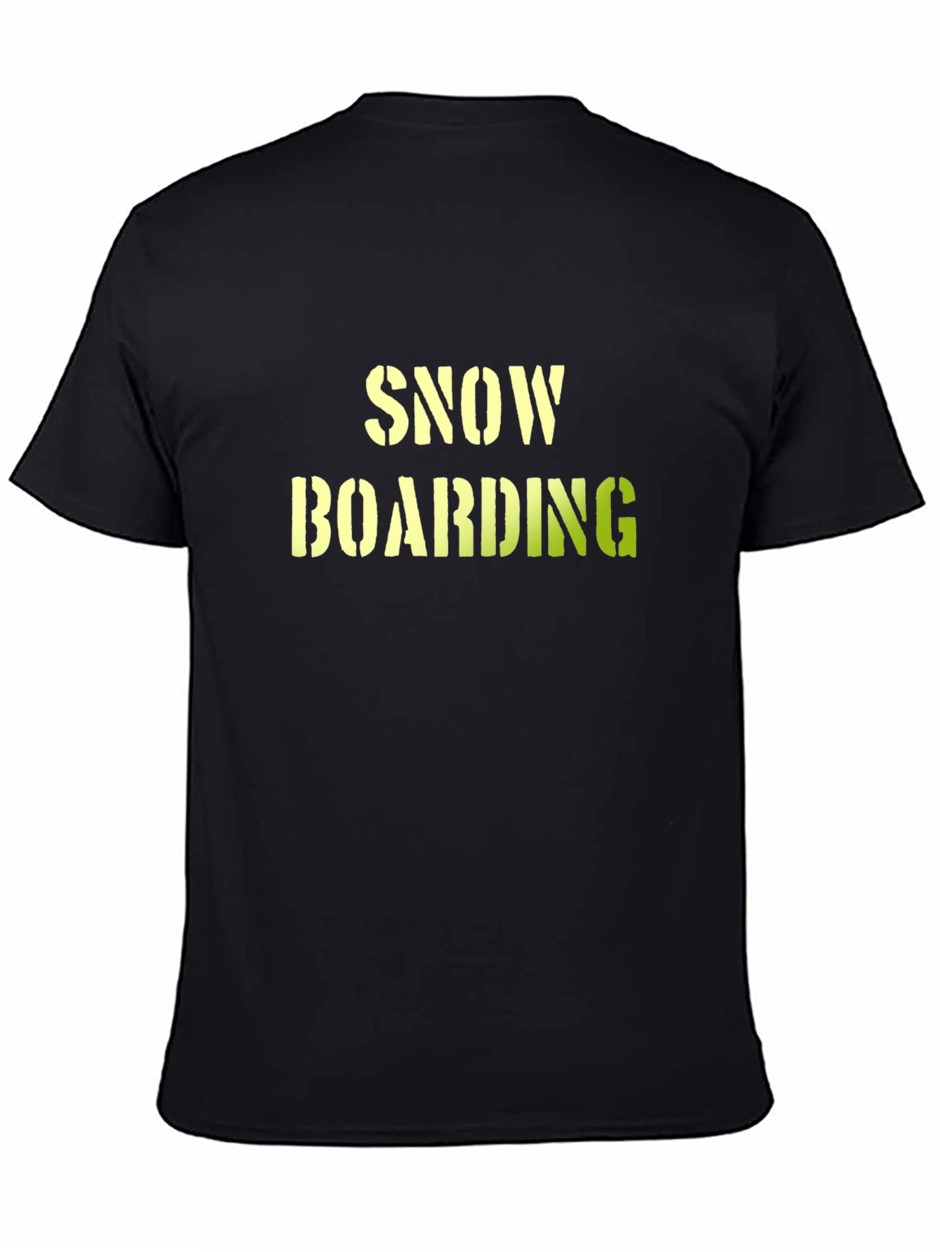 Snow Boarding Black T-Shirt