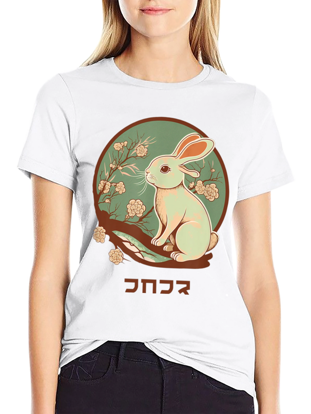 Rabbit Graphic Tee - Japanese Art T-Shirt