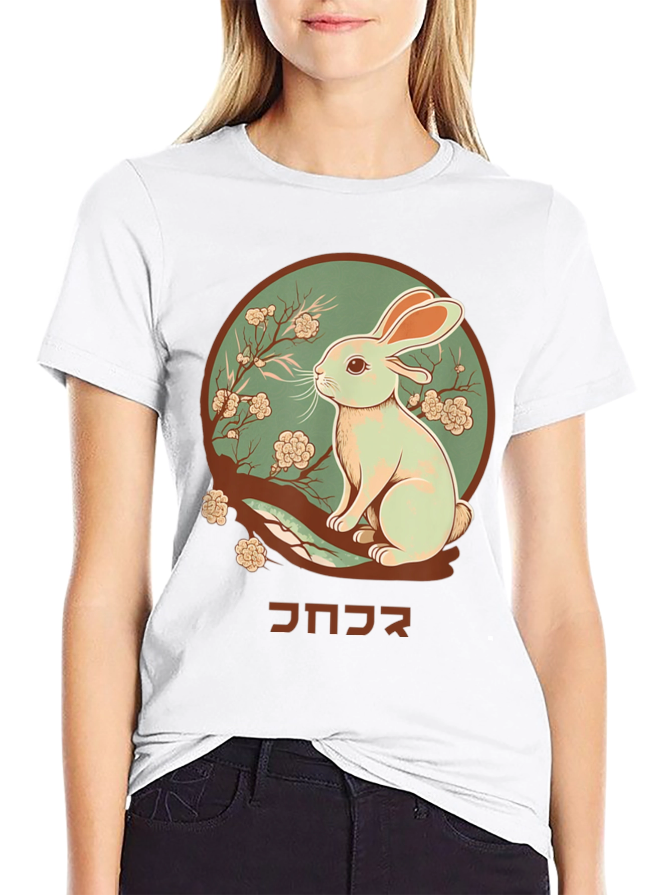Rabbit Graphic Tee - Japanese Art T-Shirt