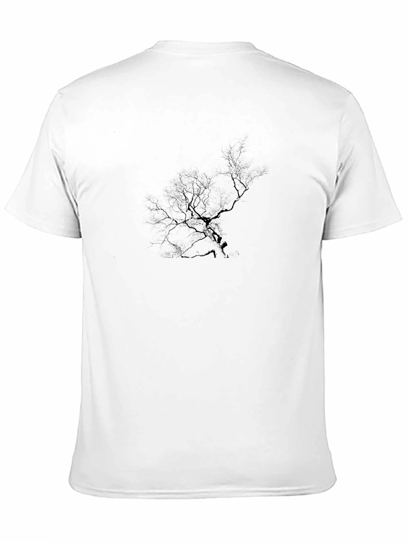Mens Black Graphic Tree T-Shirt