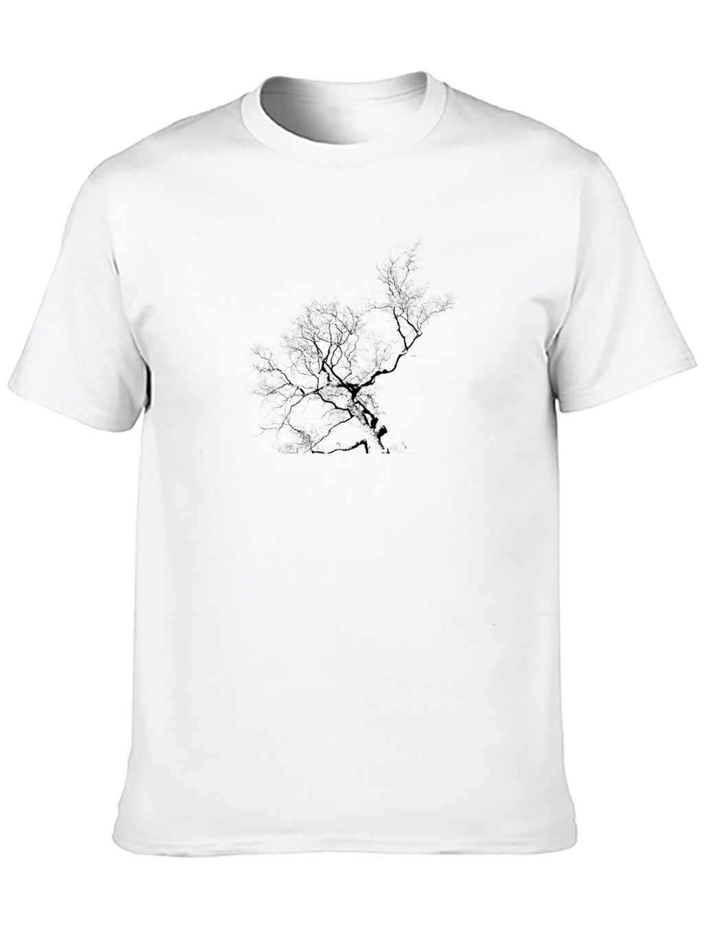 Mens Black Graphic Tree T-Shirt