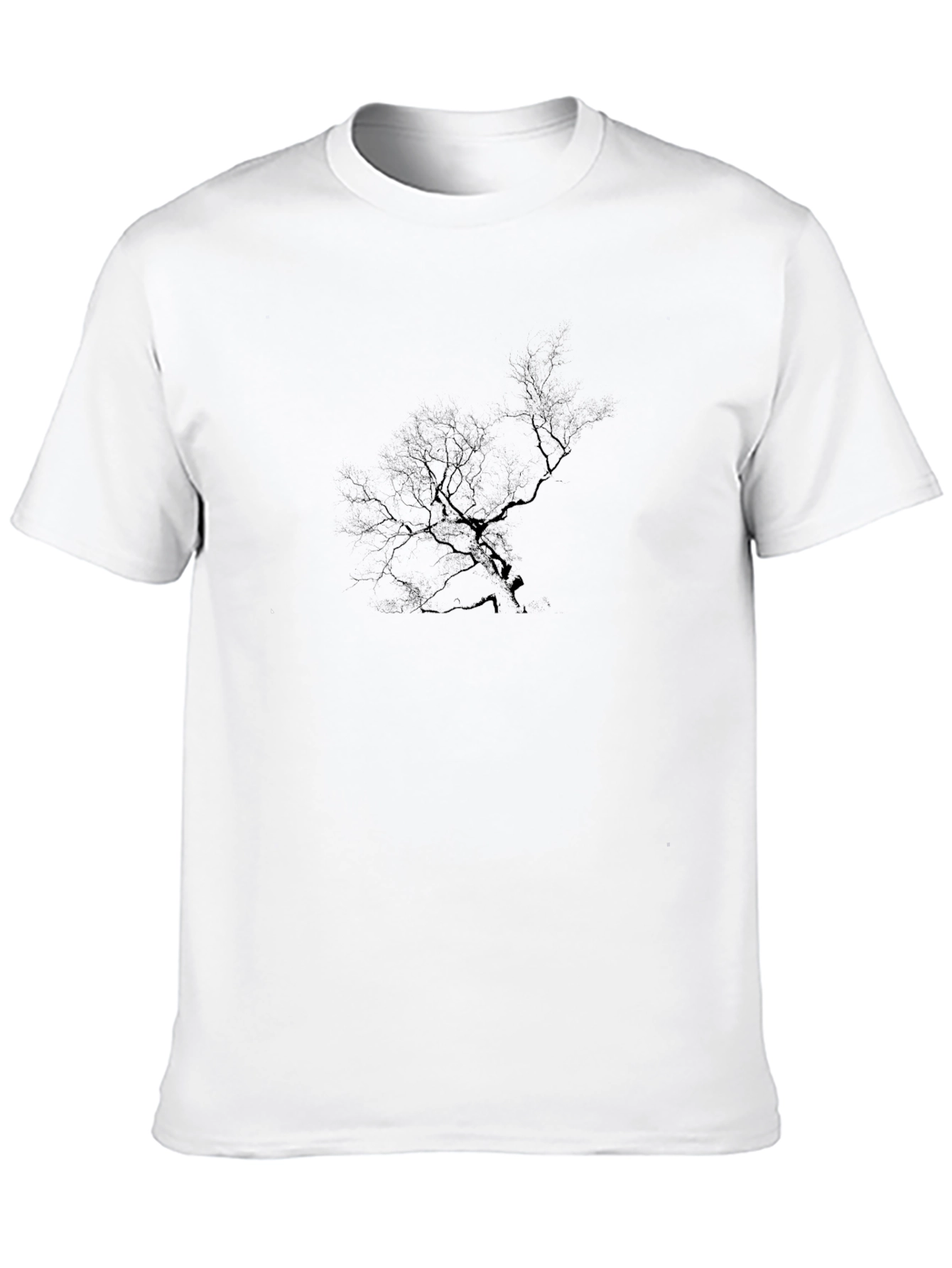 Mens Black Graphic Tree T-Shirt